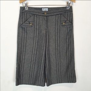 Anthropologie Striped Culotte Pants